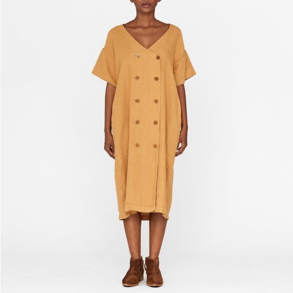Esby Harlow Double Breasted Dress Golden Small